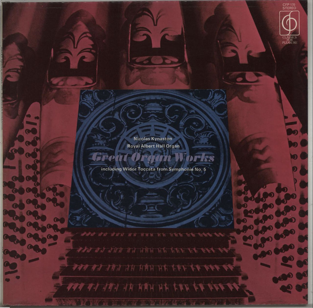 Nicolas Kynaston Great Organ Works UK vinyl LP album (LP record) CFP170