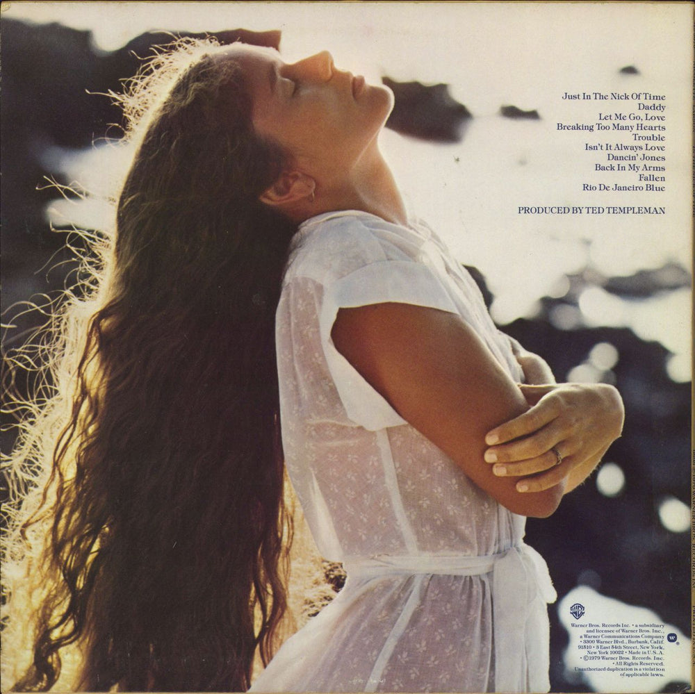 Nicolette Larson In The Nick Of Time - White Label UK vinyl LP album (LP record)