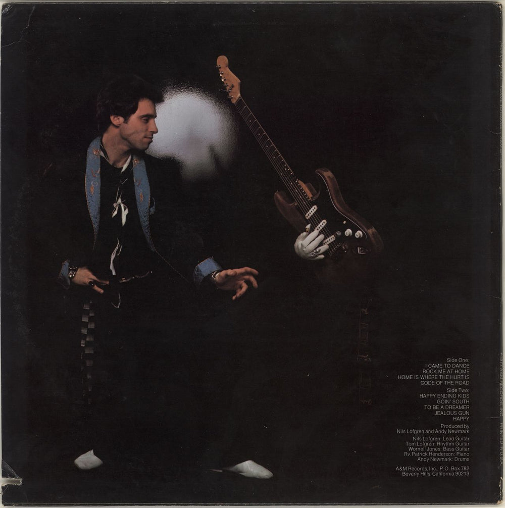 Nils Lofgren I Came To Dance US vinyl LP album (LP record)