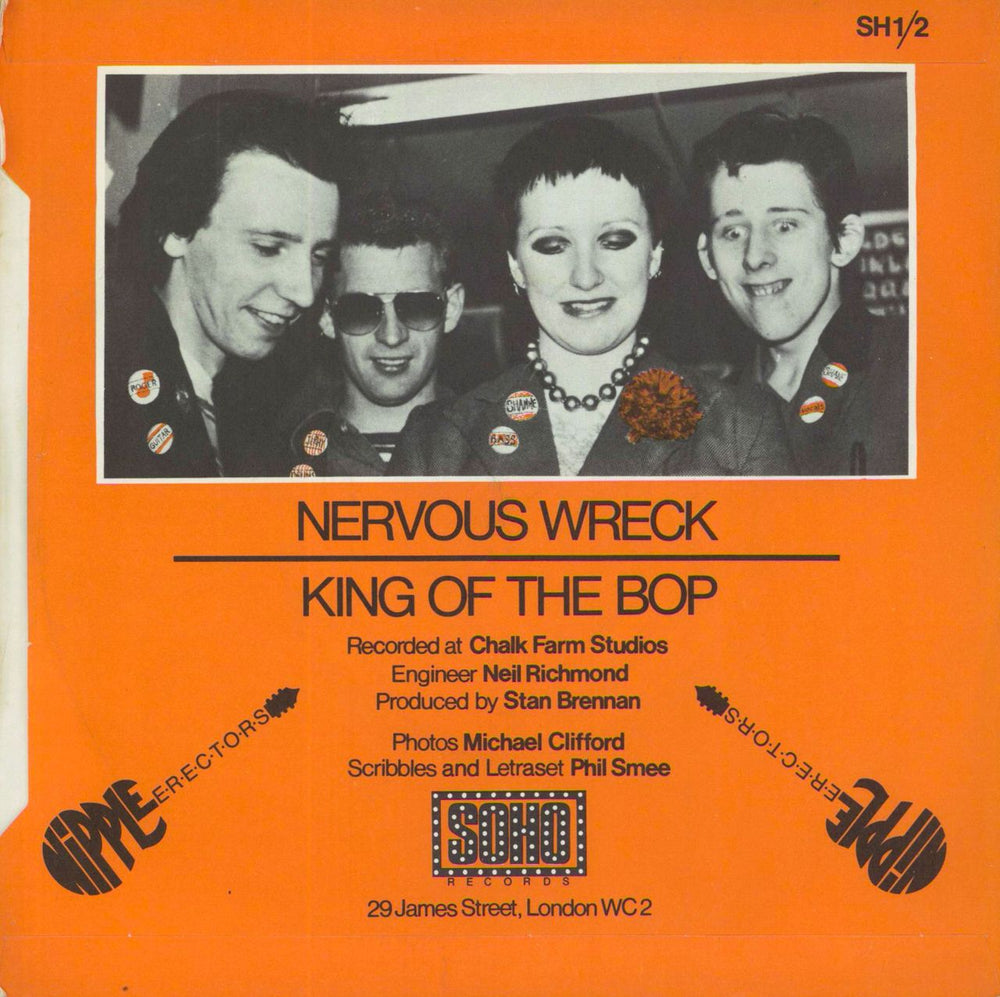 Nipple Erectors King Of The Bop - 2nd - Paper UK 7" vinyl single (7 inch record / 45)