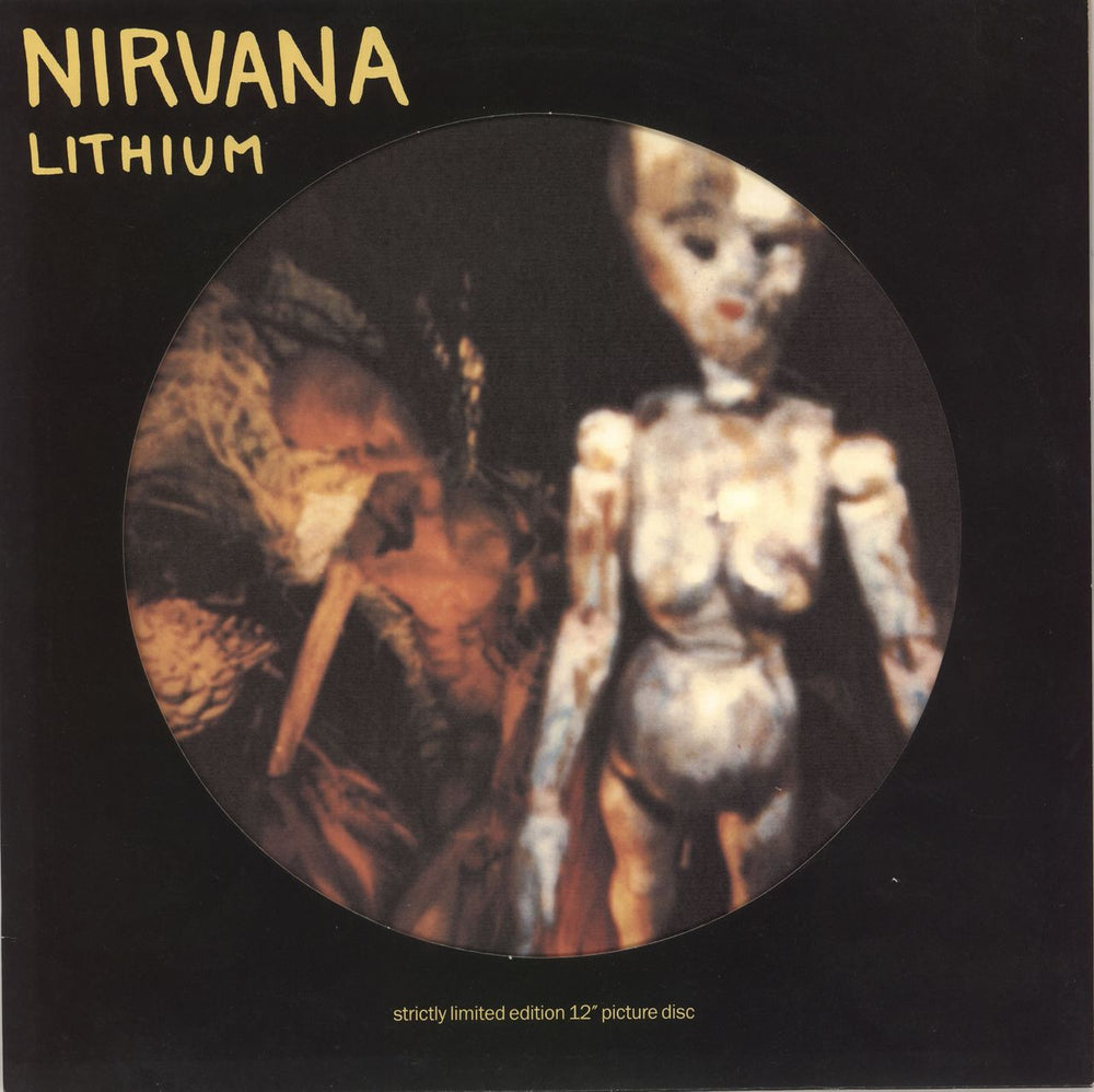 Nirvana (US) Lithium + Sleeve UK 12" vinyl picture disc (12 inch picture record) DGCTP9