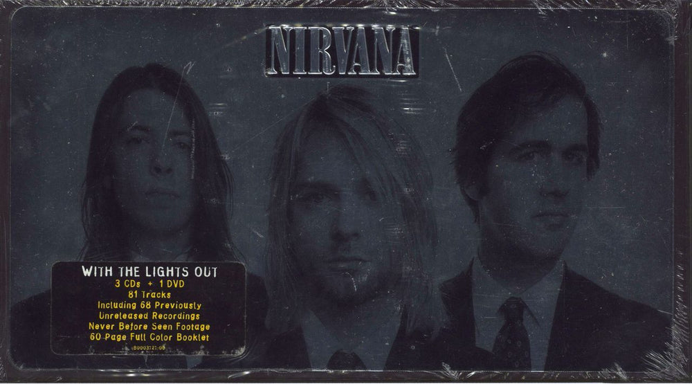 Nirvana (US) With The Lights Out - Sealed US 3-disc CD/DVD Set B0003727-00