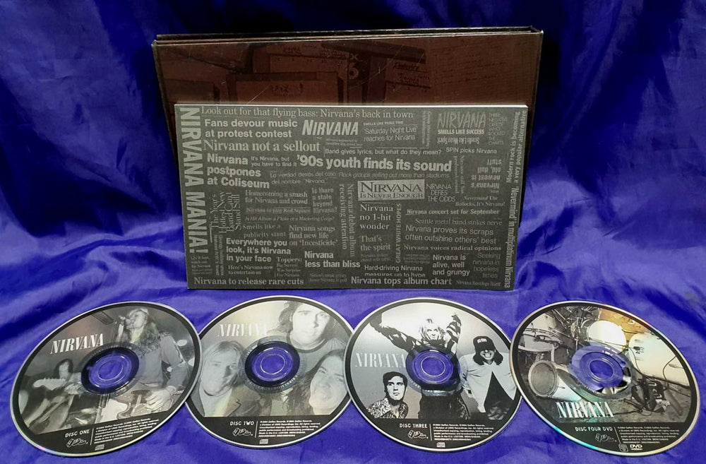 Nirvana (US) With The Lights Out UK 3-disc CD/DVD Set NIR3DWI307934