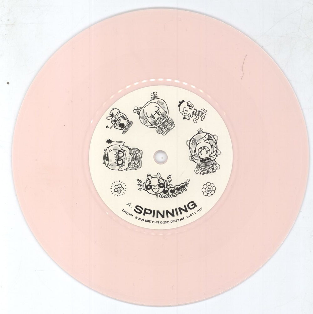 No Rome Spinning - Pink Vinyl + Embossed Sleeve UK 7" vinyl single (7 inch record / 45) 4YC07SP798103