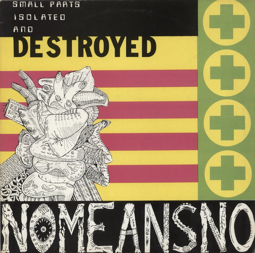 Nomeansno Small Parts Isolated And Destroyed UK vinyl LP album (LP record) VIRUS63