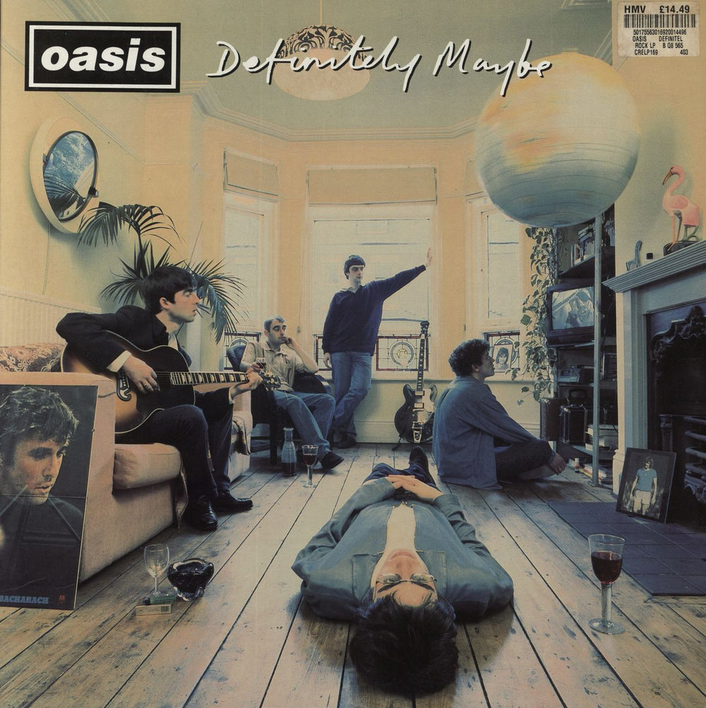 Oasis Definitely Maybe - 1st - MPO UK 2-LP vinyl record set (Double LP Album) CRELP169