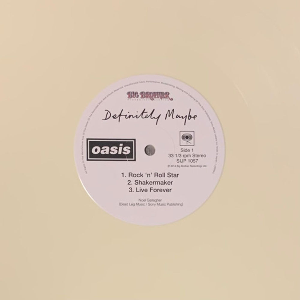 Oasis Definitely Maybe - Ivory Vinyl Japanese 2-LP vinyl record set (Double LP Album) OAS2LDE798730