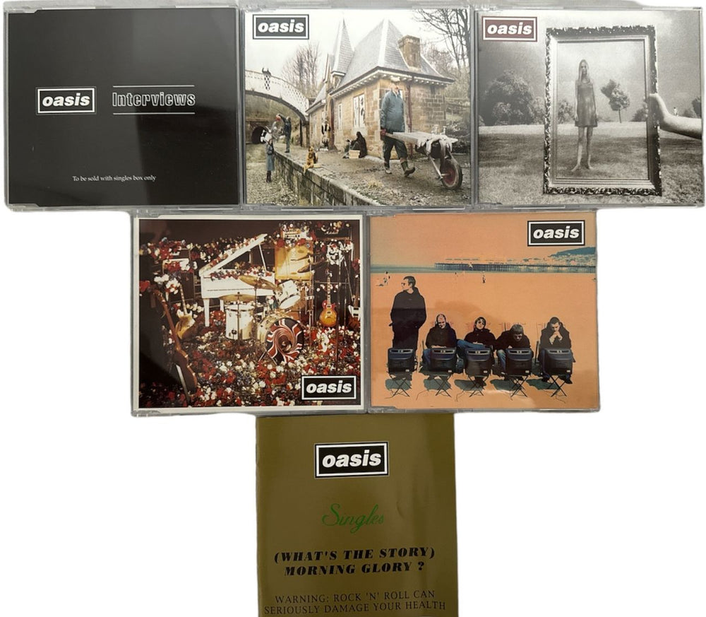 Oasis Singles - (What's The Story) Morning Glory - 5 CDs - box Ex UK CD Single Box Set OASCXSI266632