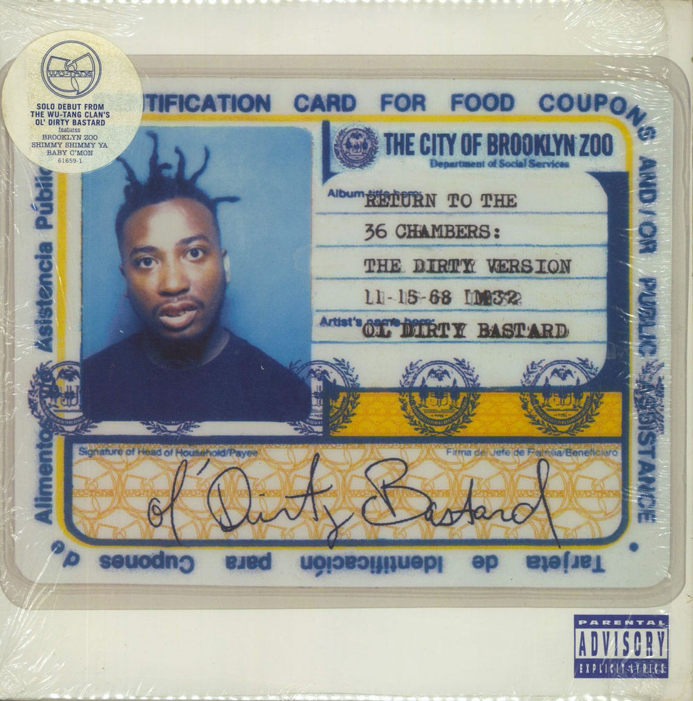 Ol Dirty Bastard Return To The 36 Chambers - stickered shrink - VG+ US 2-LP vinyl record set (Double LP Album) 61659-1