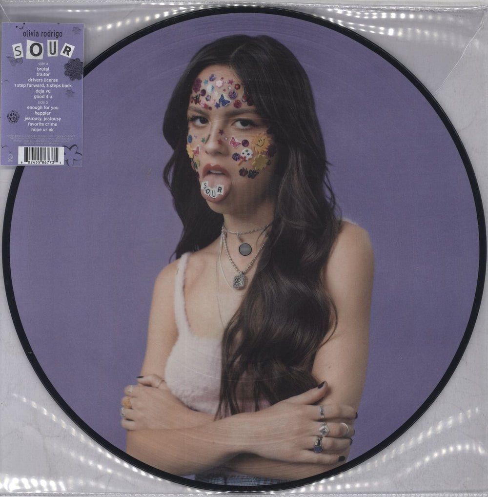 Olivia Rodrigo Sour UK picture disc LP (vinyl picture disc album) B0038196-01