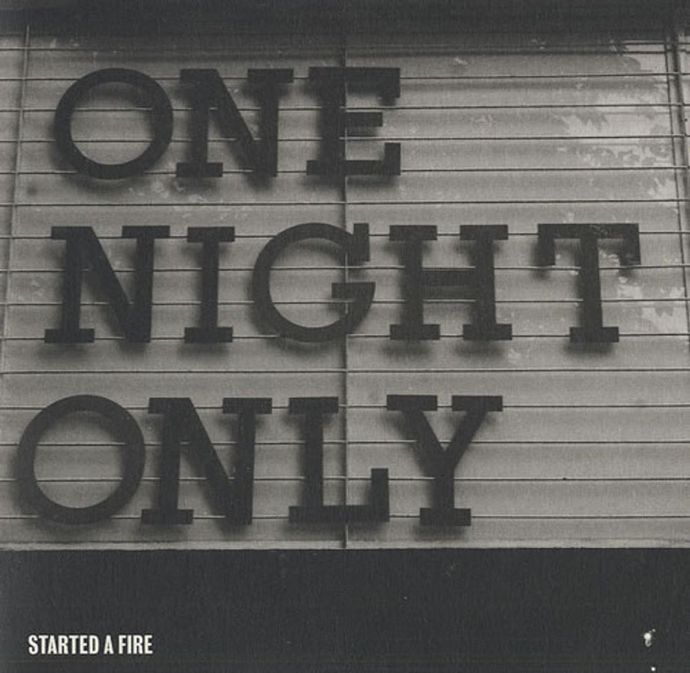 One Night Only Started A Fire UK Promo CD album (CDLP) ONENIGHTCJ1