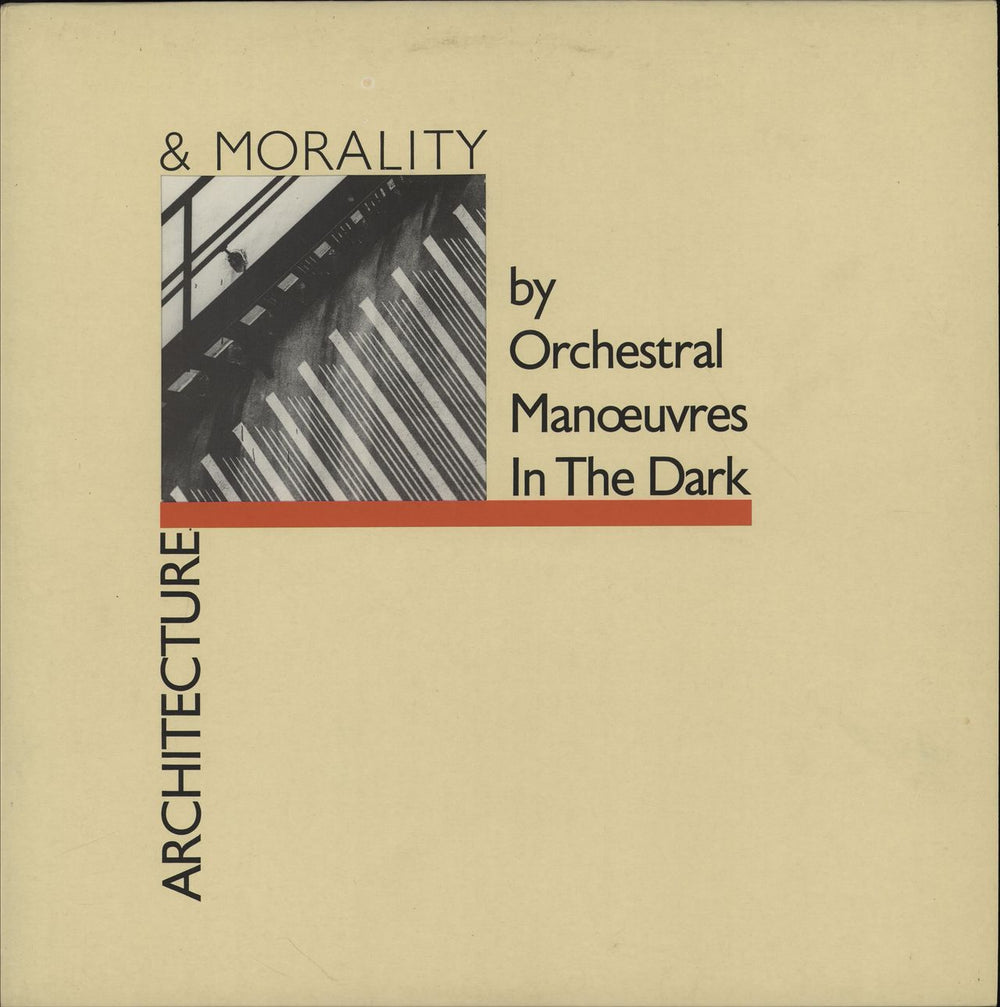 Orchestral Manoeuvres In The Dark Architecture & Morality - Cream Die-Cut + Insert UK vinyl LP album (LP record) DID12