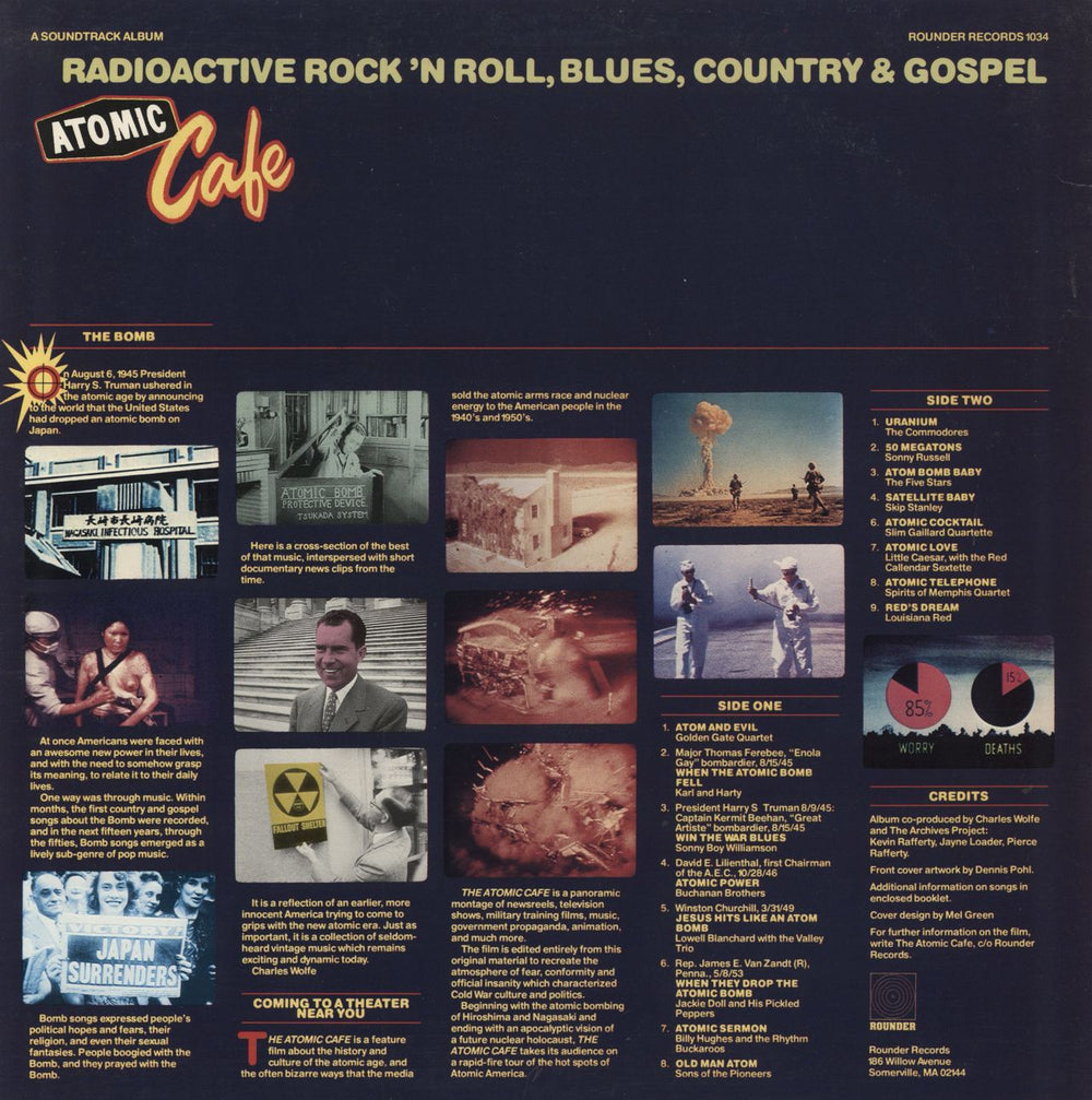 Original Soundtrack Atomic Café US vinyl LP album (LP record)