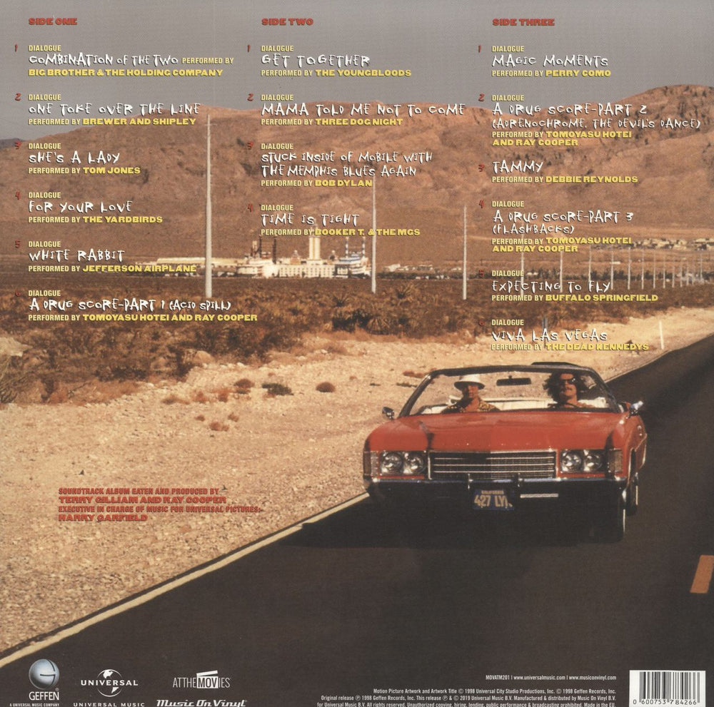 Original Soundtrack Fear and Loathing in Las Vegas - 180gram UK 2-LP vinyl record set (Double LP Album)