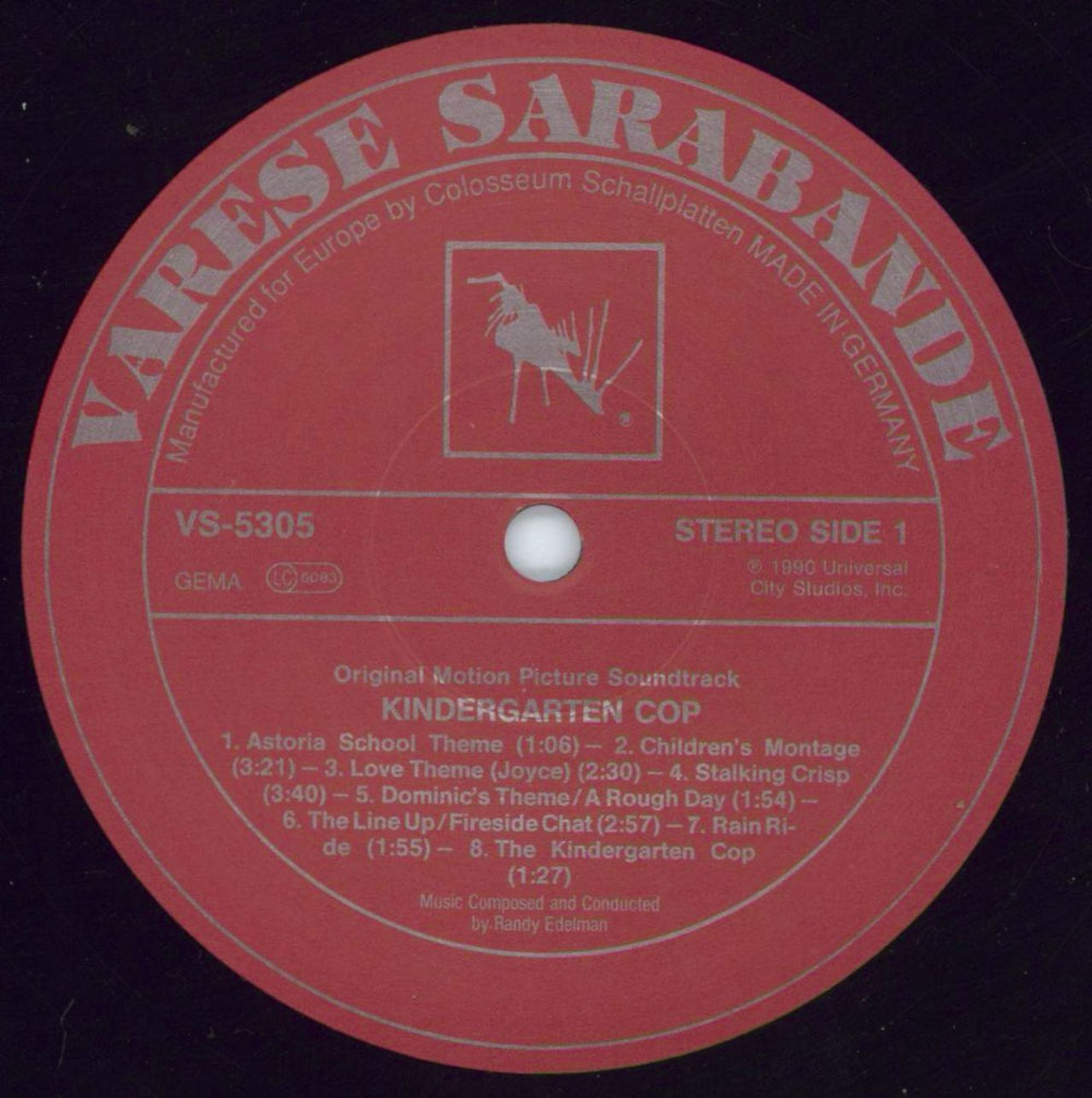 Original Soundtrack Kindergarten Cop UK vinyl LP album (LP record) OSTLPKI807640