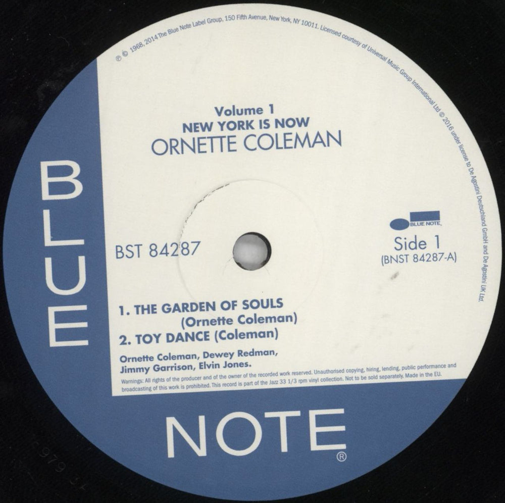 Ornette Coleman New York Is Now! - 180gm Vinyl + Booklet UK vinyl LP album (LP record) ORCLPNE821562