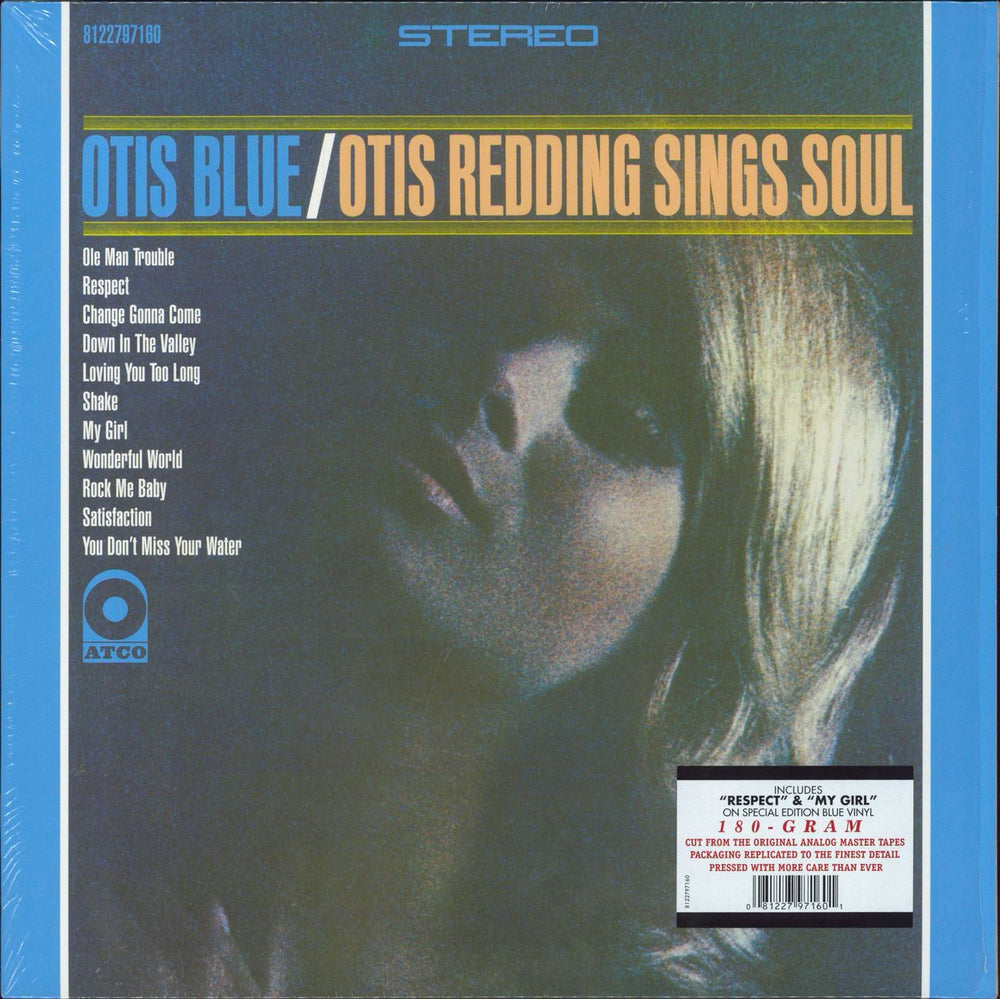 Otis Redding Otis Blue/Otis Redding Sings Soul - 180gm Blue Vinyl + Shrink UK vinyl LP album (LP record) 8122797160