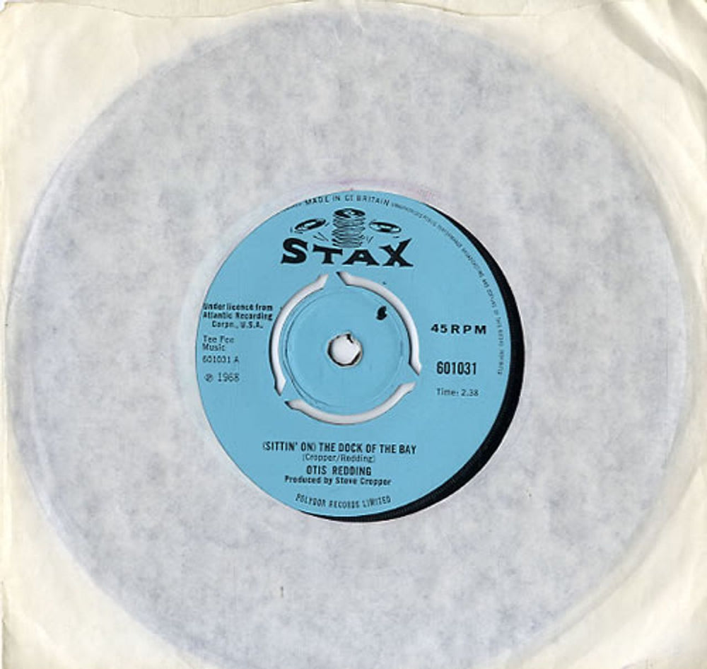 Otis Redding (Sittin' On) The Dock Of The Bay - 3pr UK 7" vinyl single (7 inch record / 45) 601031