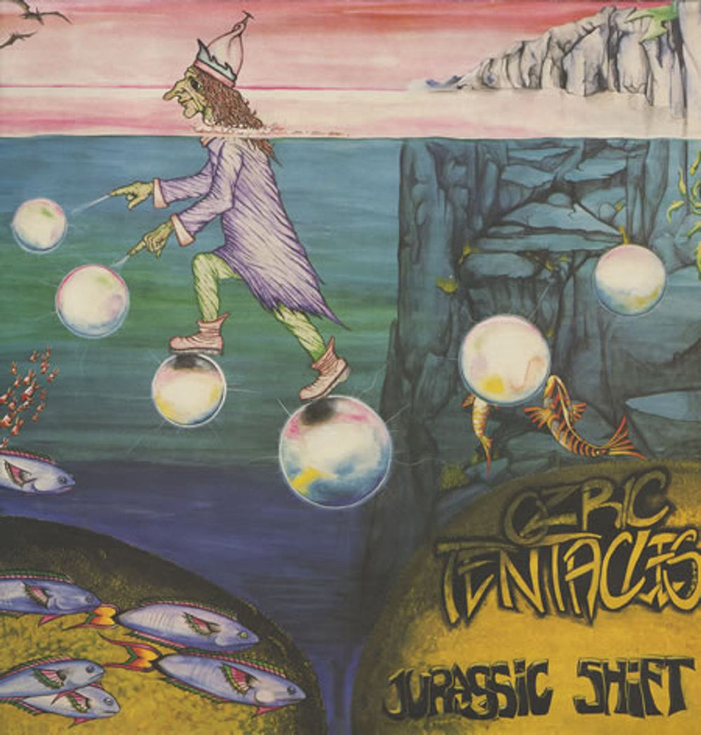 Ozric Tentacles Jurassic Shift UK vinyl LP album (LP record) DOVELP6