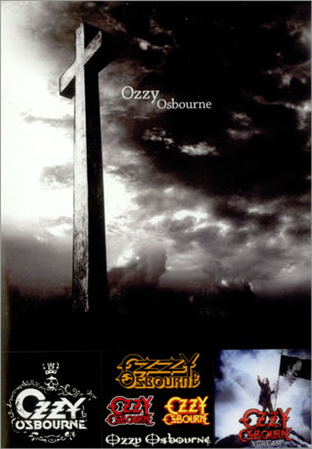 Ozzy Osbourne Scream Now! Japanese Promo handbill STICKER SET/FLYER