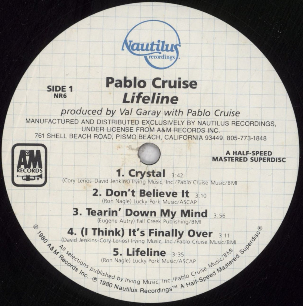 Pablo Cruise Lifeline Japanese vinyl LP album (LP record) PCZLPLI818904