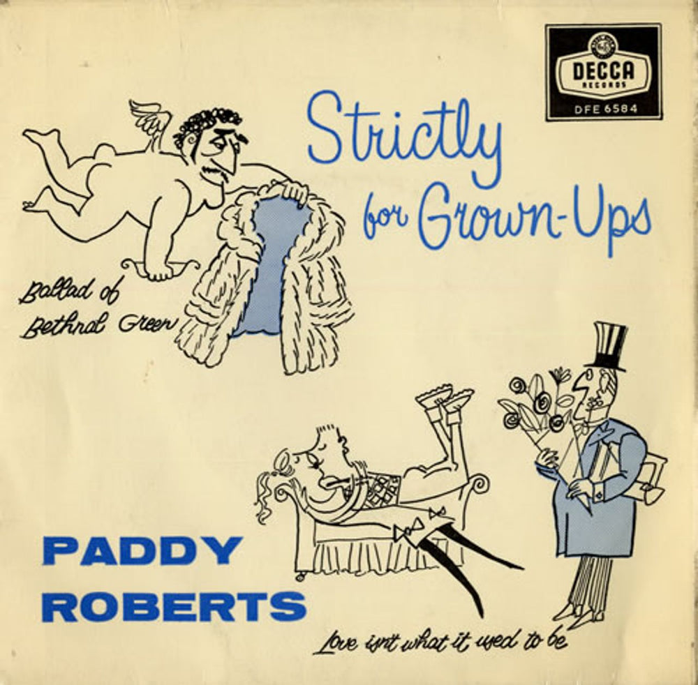 Paddy Roberts Strictly For Grown-Ups EP UK 7" vinyl single (7 inch record / 45) DFE6584