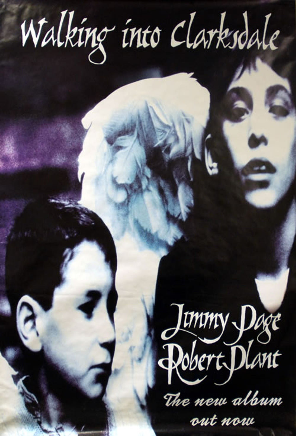 Page & Plant Walking Into Clarksdale UK Promo poster 60 X 40