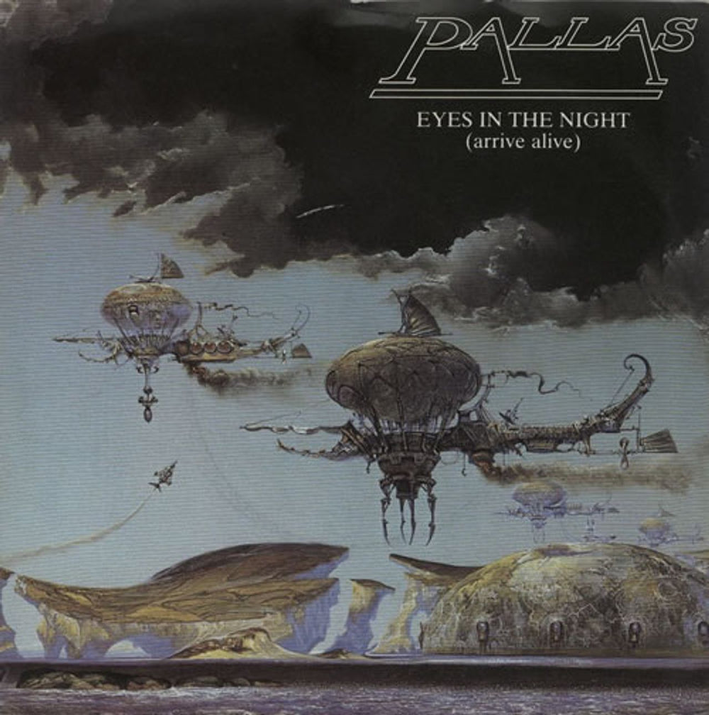 Pallas Eyes In The Night UK 7" vinyl single (7 inch record / 45) PLS1