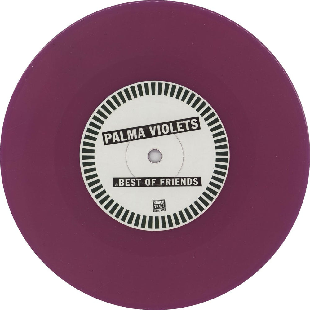 Palma Violets Best Of Friends - Purple Vinyl + CDR UK 7" vinyl single (7 inch record / 45) P4Y07BE762548