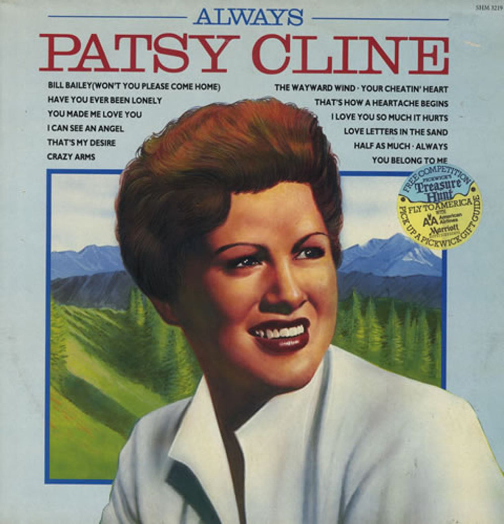 Patsy Cline Always UK vinyl LP album (LP record) SHM3219