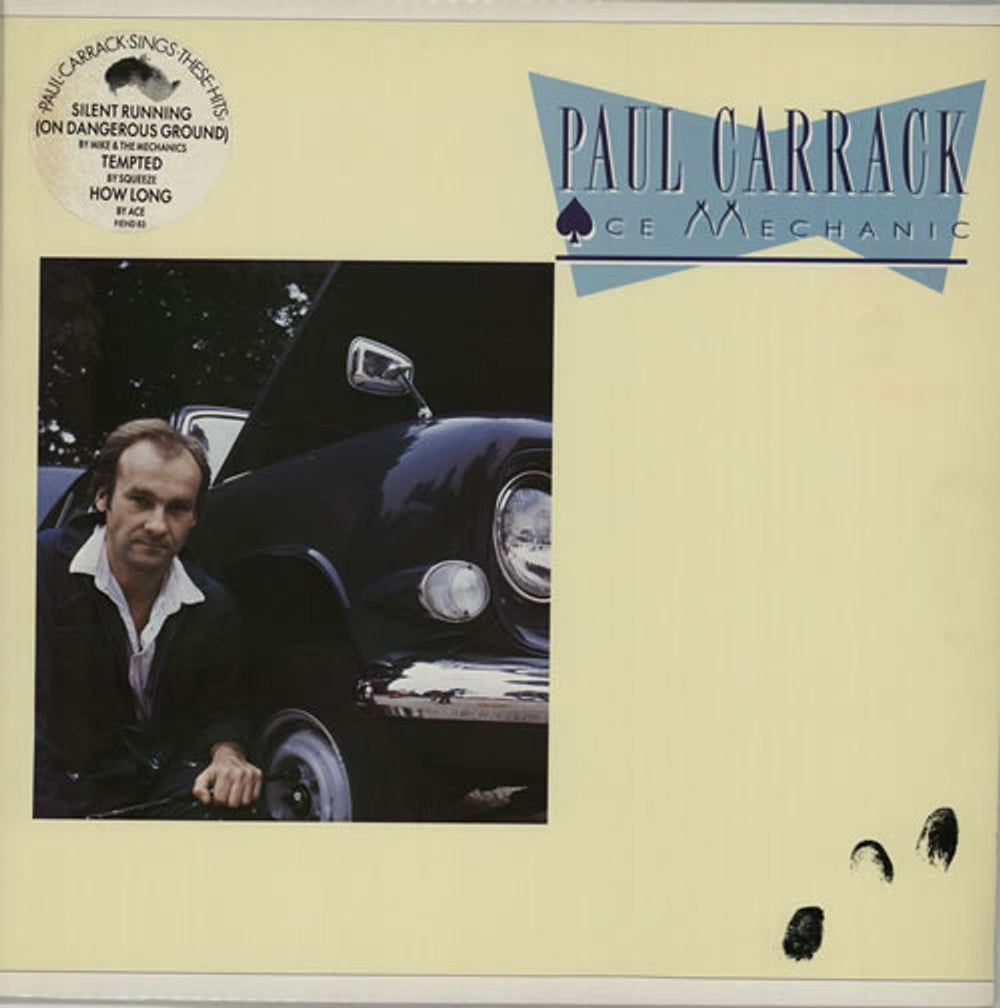 Paul Carrack Ace Mechanic - Hype stickered sleeve UK vinyl LP album (LP record) FIEND83