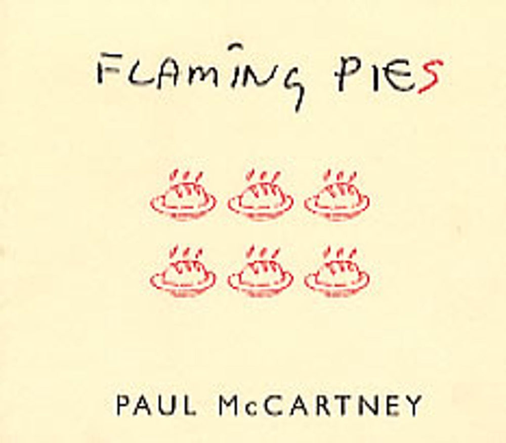 Paul McCartney and Wings Flaming Pies - Recipe Cards Mexican Promo memorabilia RECIPE CARDS