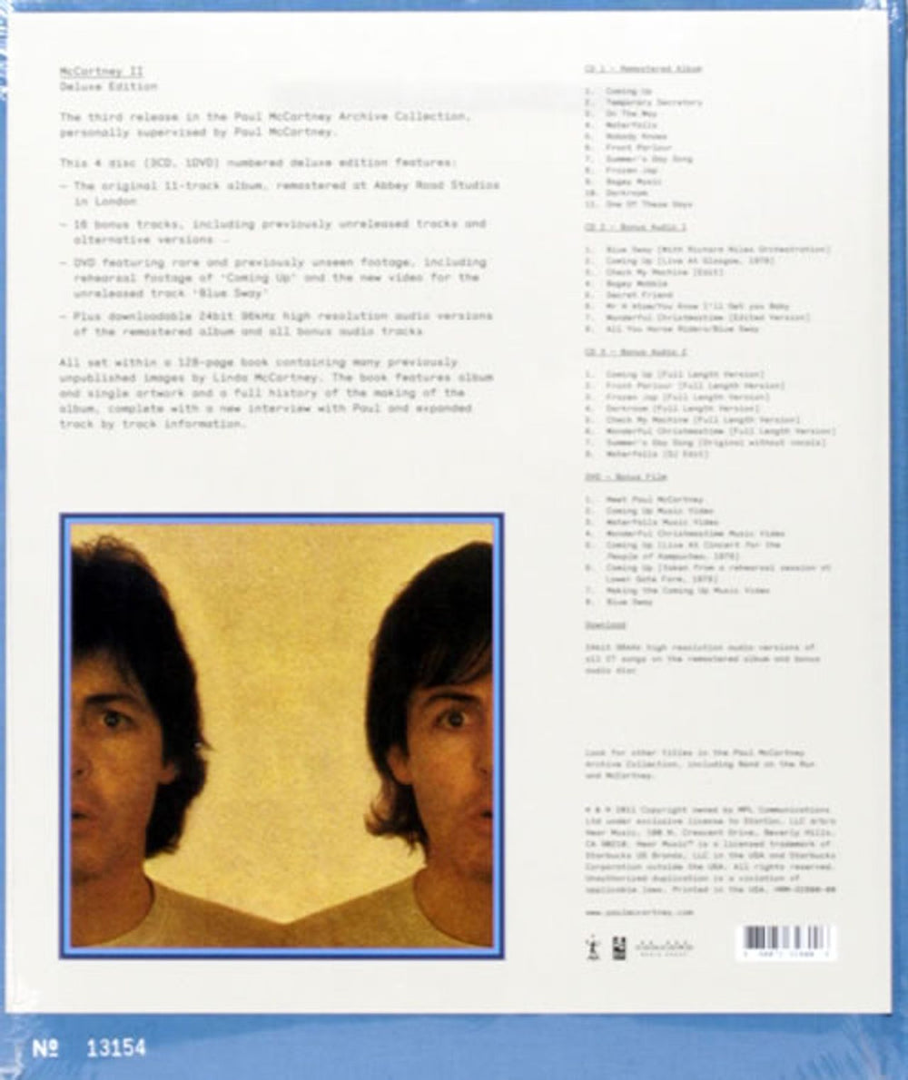 Paul McCartney and Wings McCartney II - Deluxe Edition - Sealed UK CD Album Box Set MCCDXMC547188