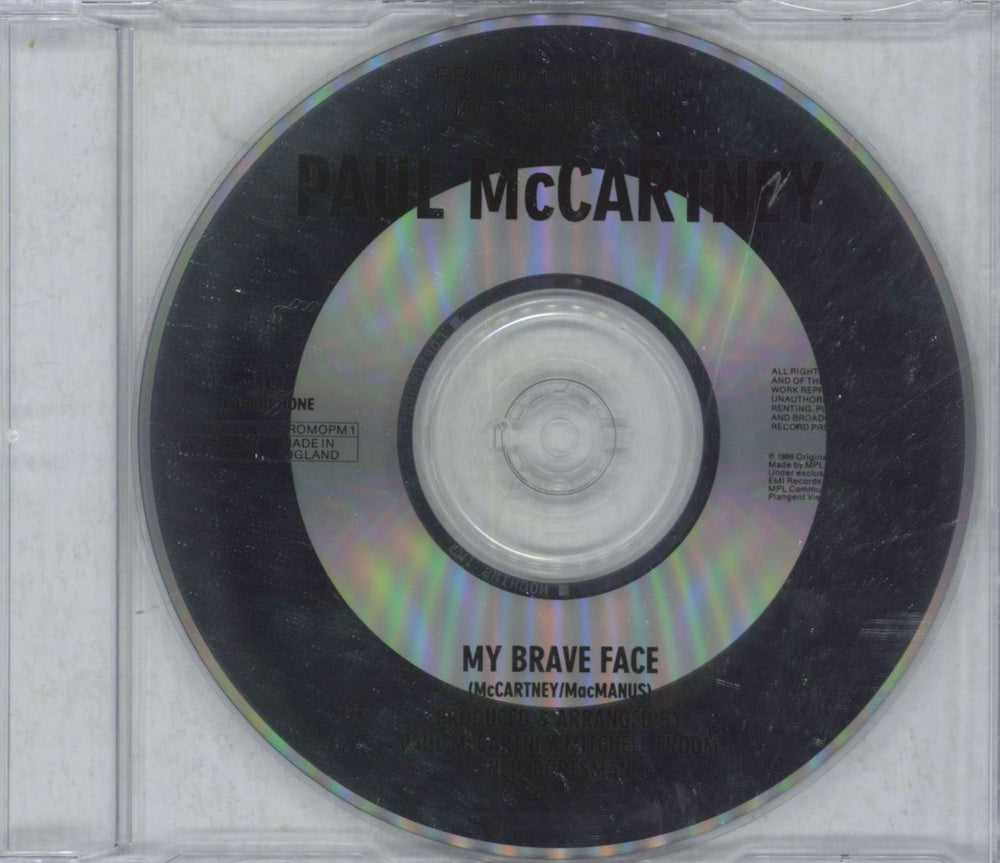 Paul McCartney and Wings My Brave Face UK Promo CD single (CD5 / 5") CDPROMOPM1