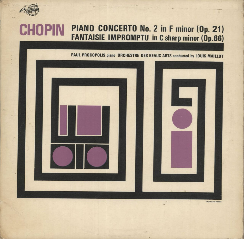 Paul Procopolis Chopin Piano Concerto No. 2 In F Minor, Op. 21 / Fantaisie Impromptu in C Sharp Minor Op 66 UK vinyl LP album (LP record) FDY2034