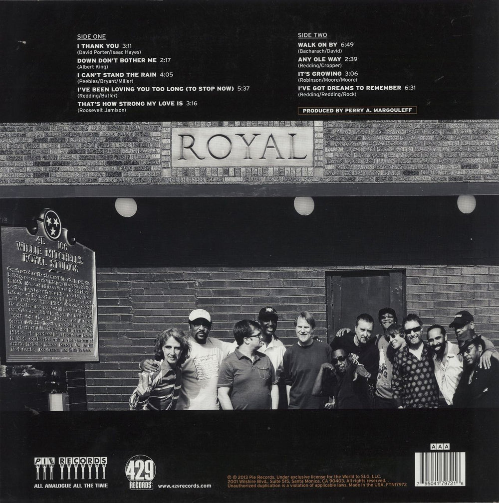 Paul Rodgers The Royal Sessions - 200 Gram Vinyl US vinyl LP album (LP record) 795041797216