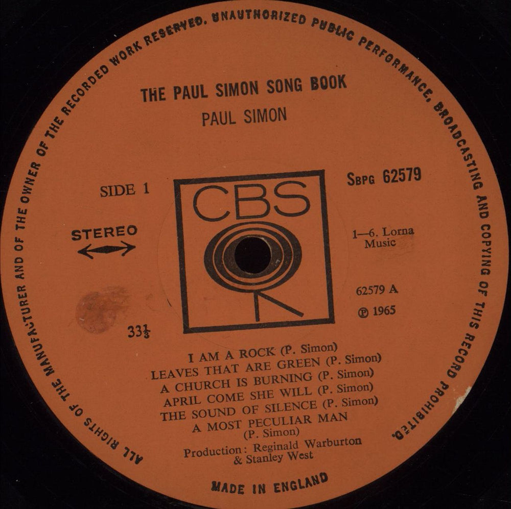 Paul Simon The Paul Simon Song Book - 2nd - Stereo UK vinyl LP album (LP record) PSILPTH92763