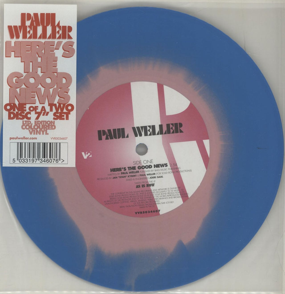 Paul Weller Here's The Good News - Both 7"s UK 7" vinyl single (7 inch record / 45) WEL07HE453945