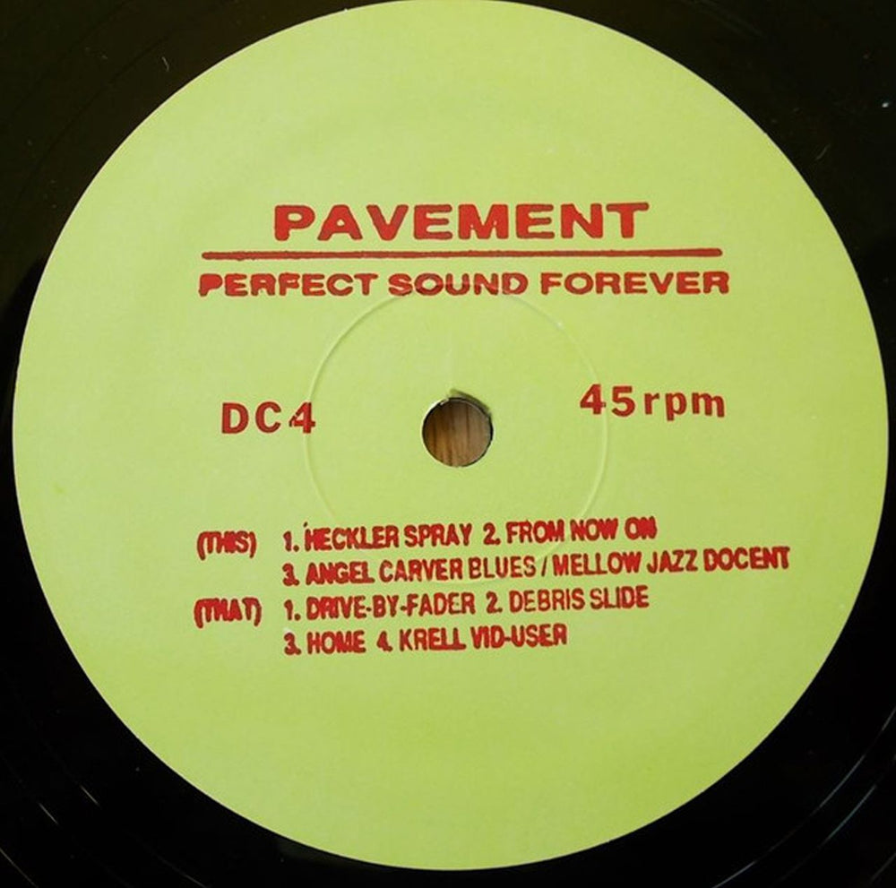 Pavement Perfect Sound Forever - Yellow & Red labels + Shrink US 10" vinyl single (10 inch record)