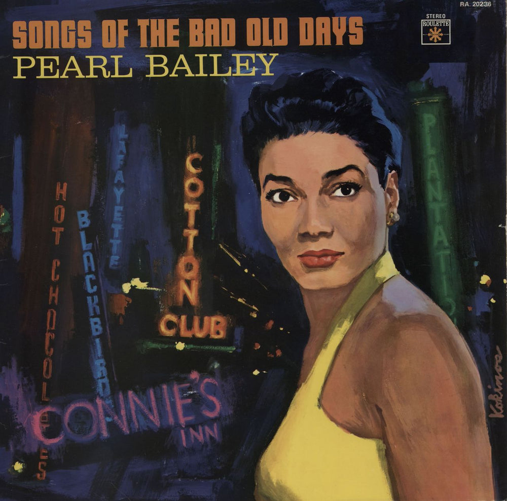 Pearl Bailey Songs Of The Bad Old Days French vinyl LP album (LP record) RA20236