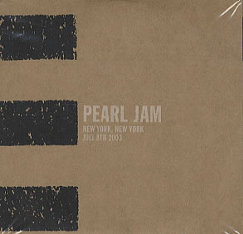 Pearl Jam New York, New York July 8th 2003 US 3-CD album set (Triple CD) E3K90662