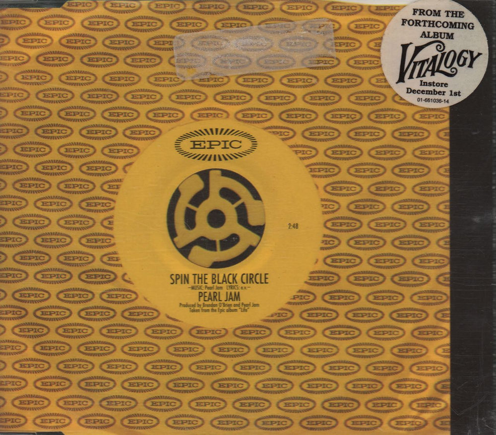 Pearl Jam Spin The Black Circle UK CD single (CD5 / 5") 661036-2