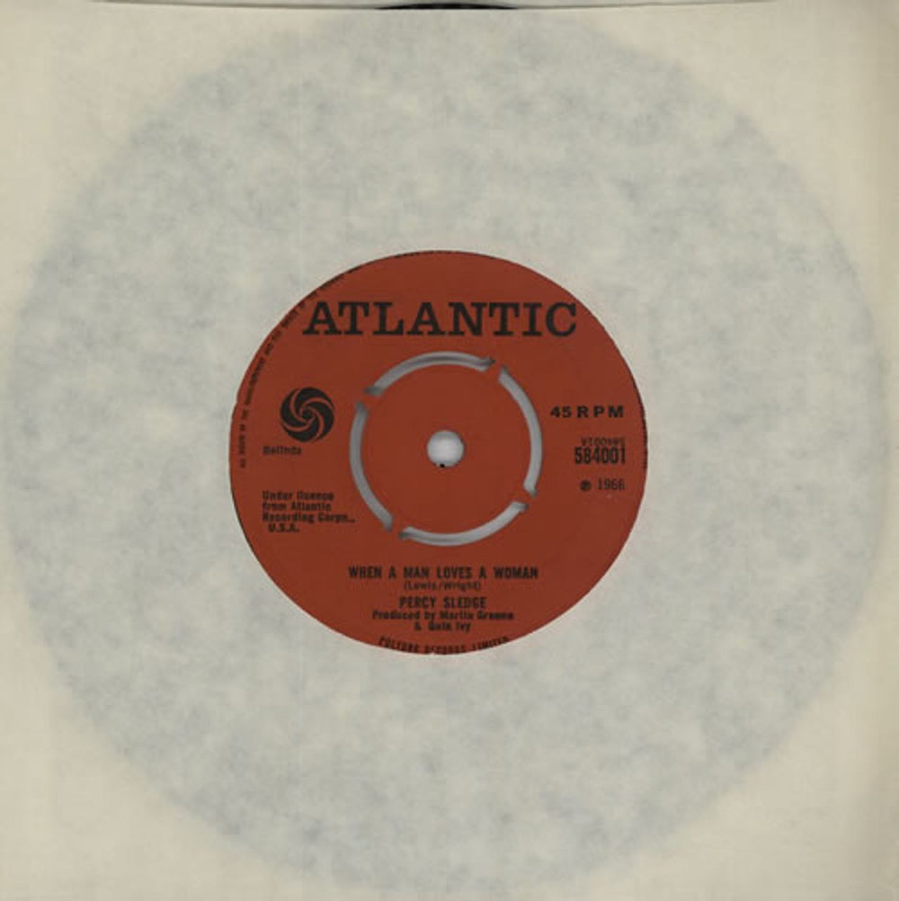 Percy Sledge When A Man Loves A Woman - 4pr UK 7" vinyl single (7 inch record / 45) 584001