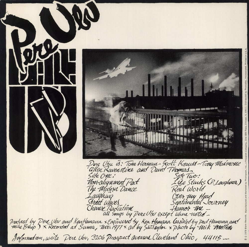 Pere Ubu The Modern Dance US vinyl LP album (LP record)