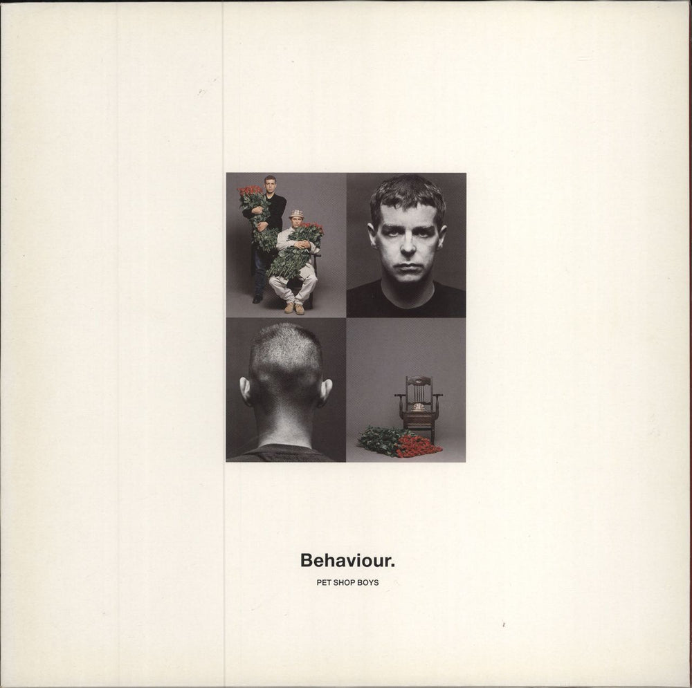 Pet Shop Boys Behaviour - Manufacturers sticker UK vinyl LP album (LP record) PCSD113