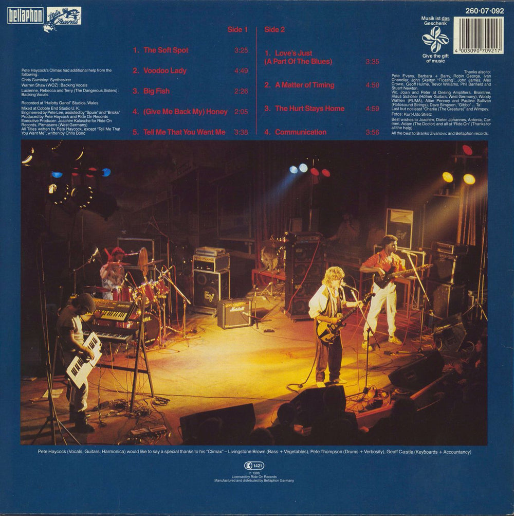 Pete Haycock The Soft Spot German vinyl LP album (LP record) 4003090709217