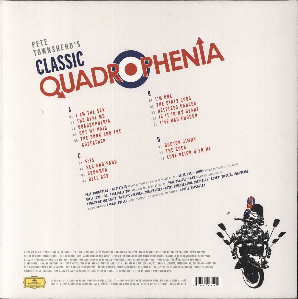 Pete Townshend Pete Townshend's Classic Quadrophenia UK 2-LP vinyl record set (Double LP Album) 028947945291