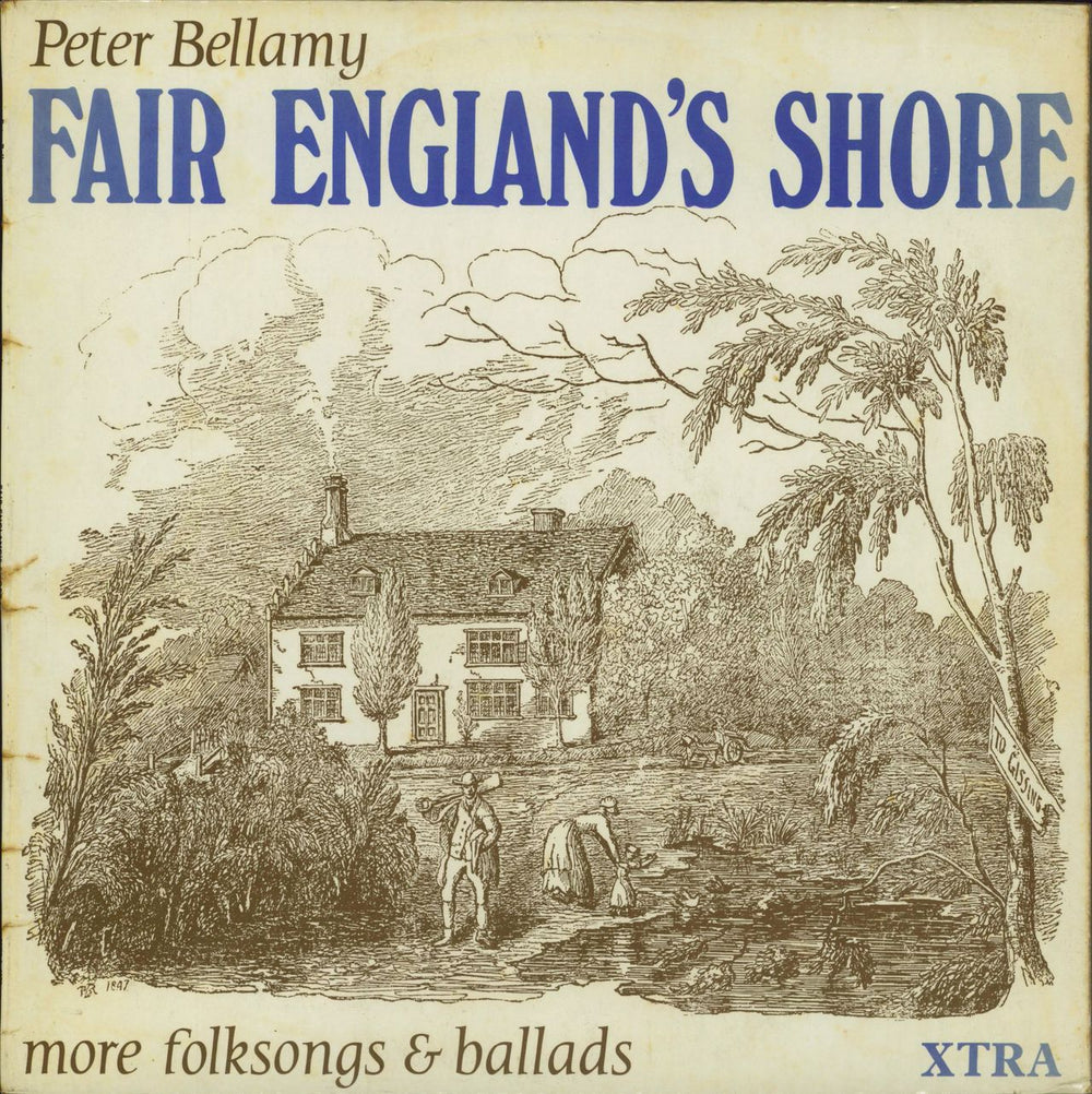 Peter Bellamy Fair England's Shore UK vinyl LP album (LP record) XTRA1075
