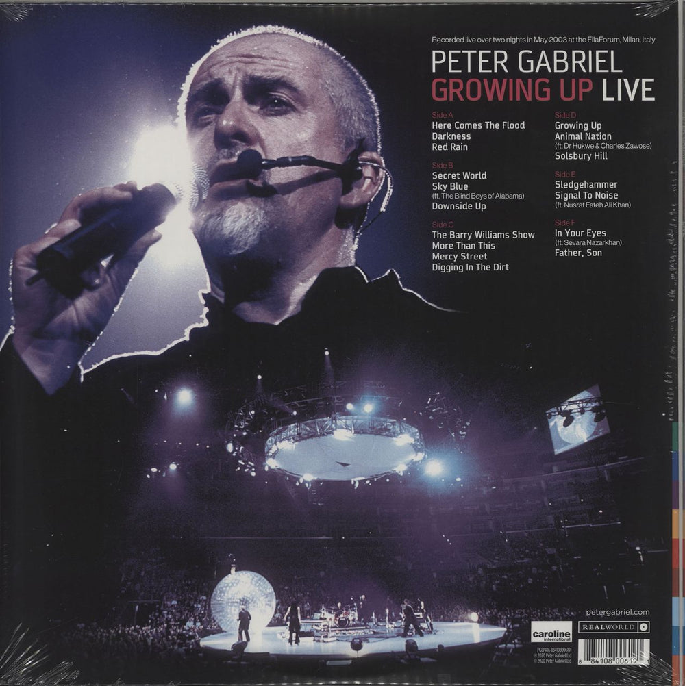 Peter Gabriel Growing Up Live -180 Gram Vinyl + Download - Sealed UK 3-LP vinyl record set (Triple LP Album) 884108006191