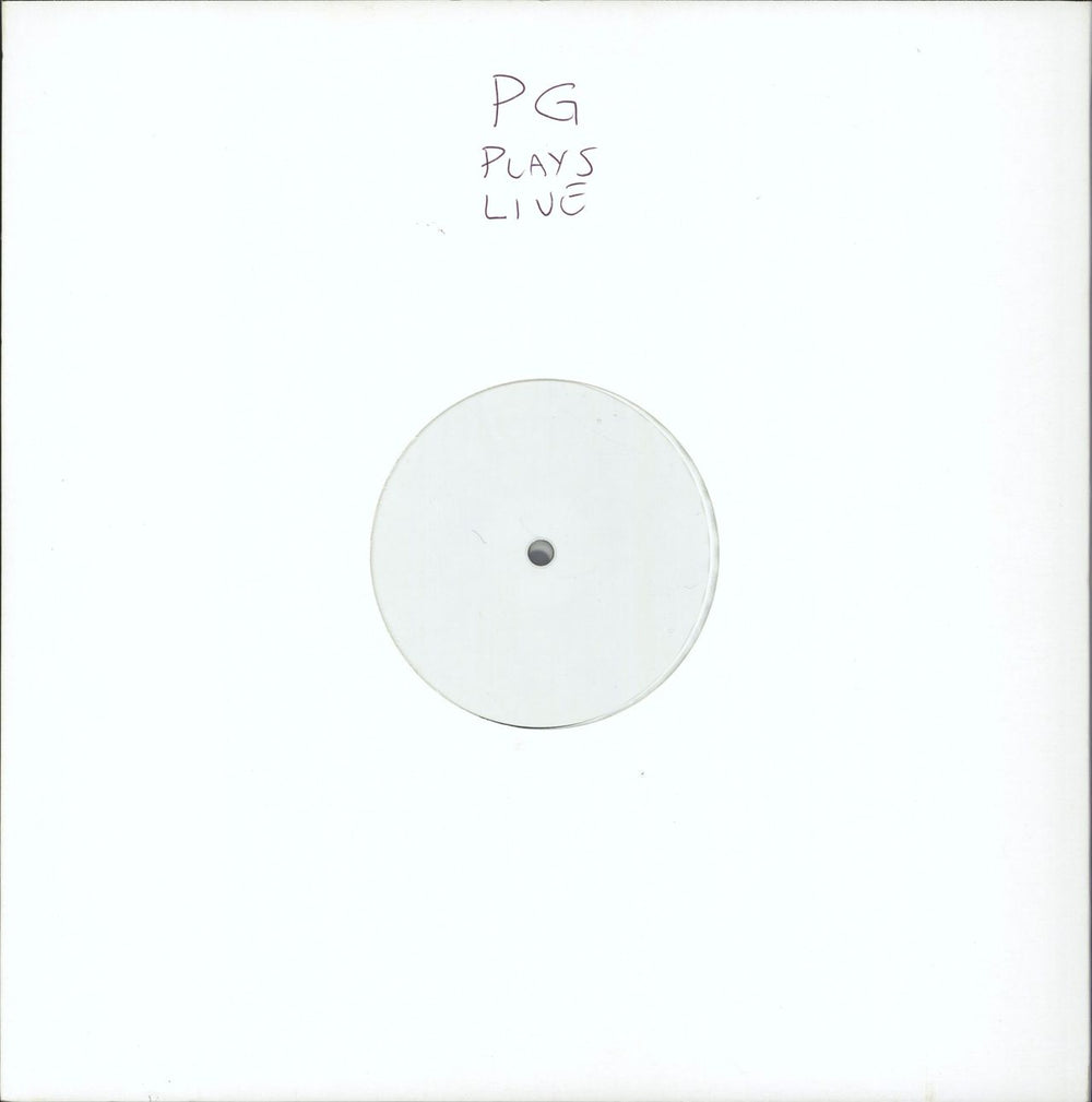 Peter Gabriel Plays Live - 180 Gram Half-Speed Remaster - Test Pressing UK 2-LP vinyl record set (Double LP Album) PGDLPR1